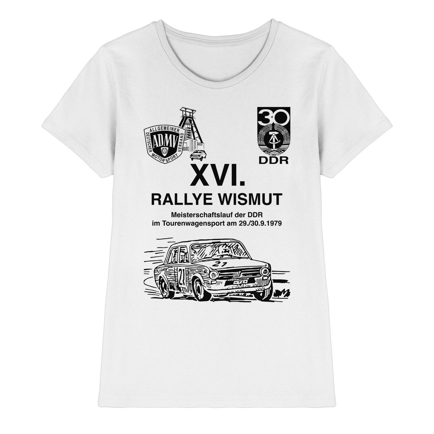 DDR Ostalgie Shirt Mädels • 16. RALLYE WISMUT, MEISTERSCHAFTSLAUF DER DDR - 1979