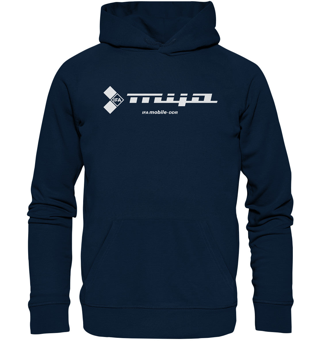 DDR Ostalgie Kapuze / Organic Hoodie Unisex • MIFA DDR - LOGO