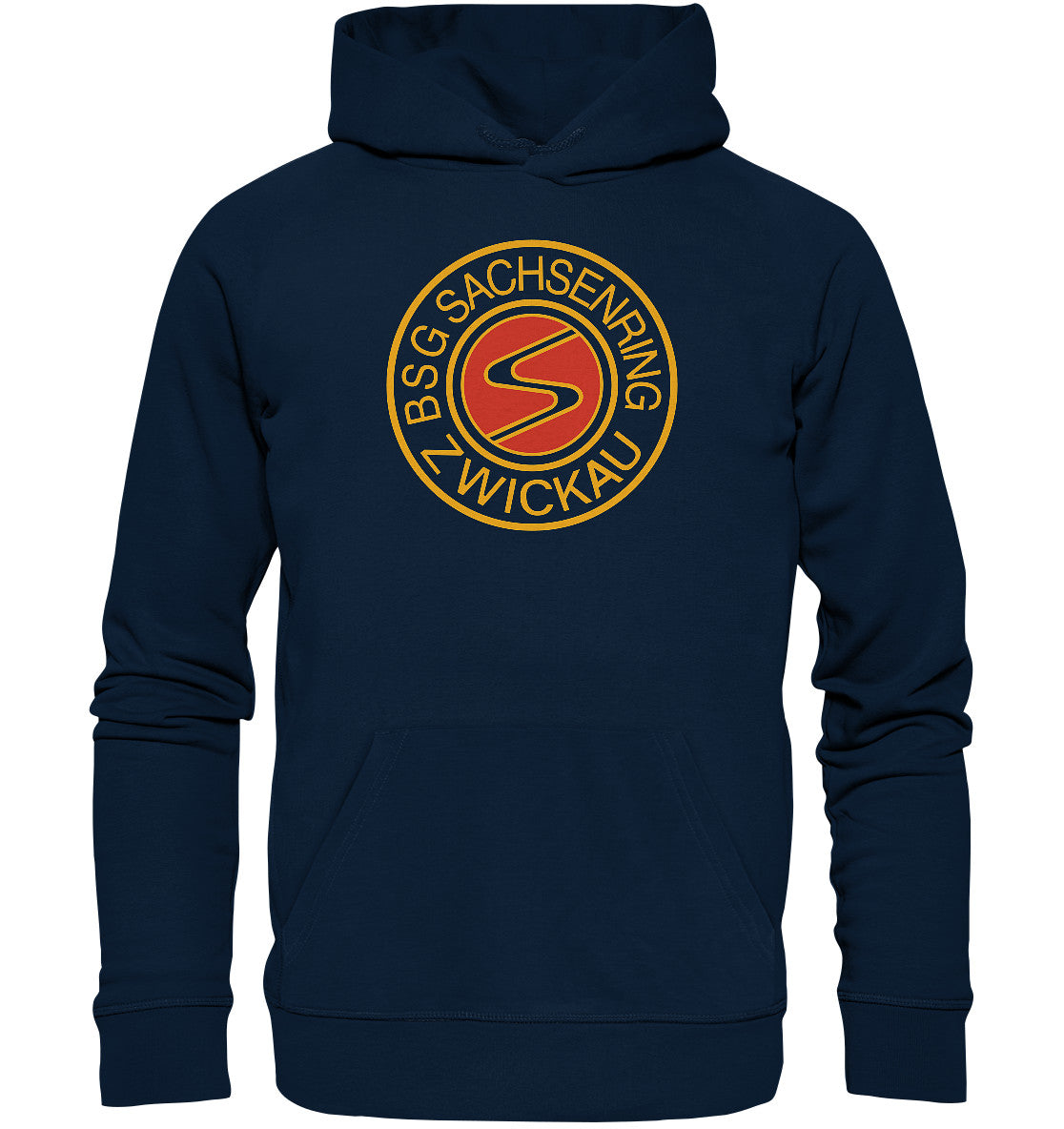 DDR Ostalgie Kapuze / Organic Hoodie Unisex • BSG SACHSENRING ZWICKAU