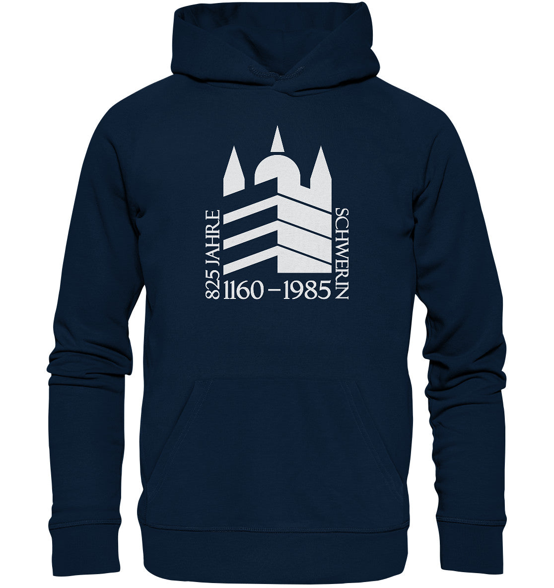 DDR Ostalgie Kapuze / Organic Hoodie Unisex • 825 JAHRE SCHWERIN - 1985