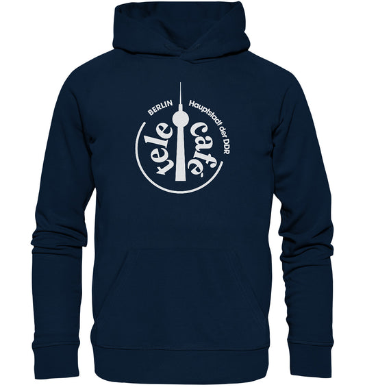 DDR Ostalgie Kapuze / Organic Hoodie Unisex • TELECAFE IM FERNSEHTURM