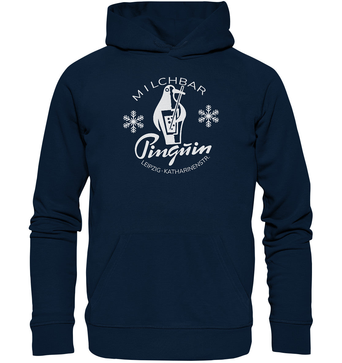 DDR Ostalgie Kapuze / Organic Hoodie Unisex • MILCHBAR PINGUIN LEIPZIG