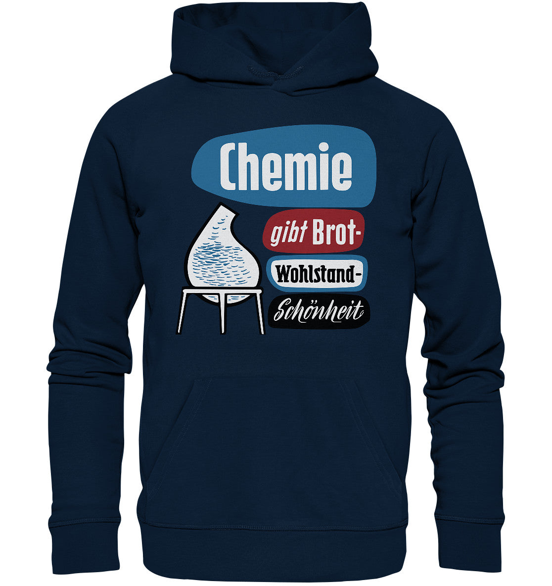 DDR Ostalgie Kapuze / Organic Hoodie Unisex • CHEMIE GIBT BROT - LEUNA-WERKE