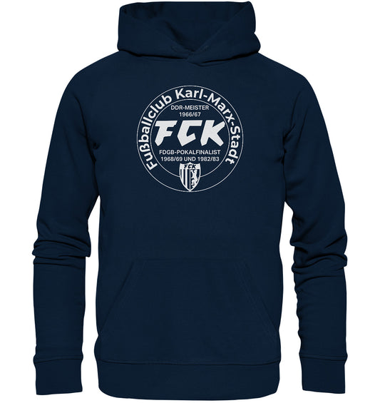 DDR Ostalgie Kapuze / Organic Hoodie Unisex • FCK FUSSBALLCLUB KARL-MARX-STADT