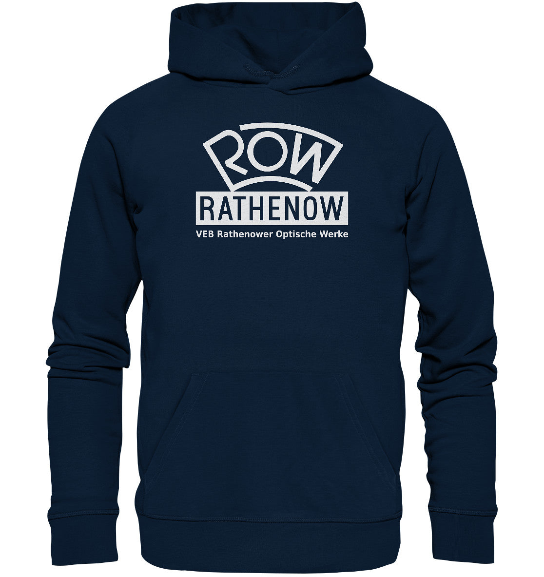DDR Ostalgie Kapuze / Organic Hoodie Unisex • ROW RATHENOW