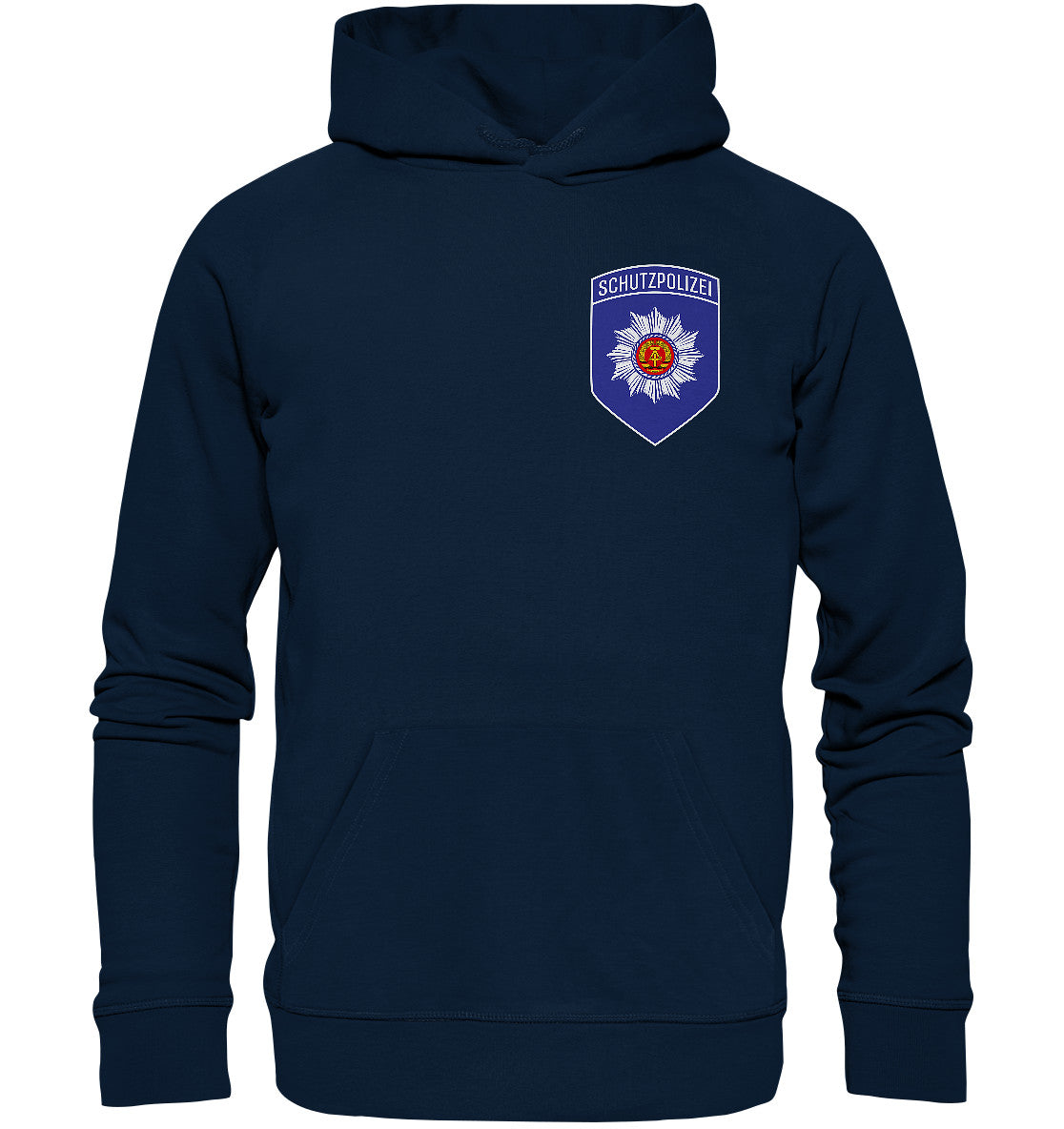 DDR Ostalgie Kapuze / Organic Hoodie Unisex • ZK - ZENTRALE KRÄFTE SCHUTZPOLIZEI