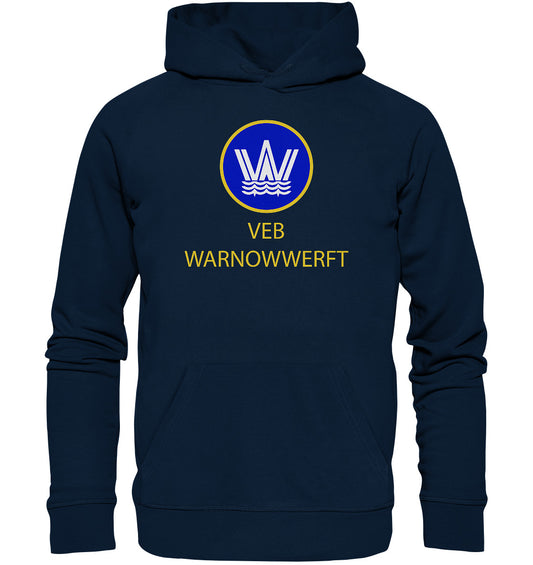 DDR Ostalgie Kapuze / Organic Hoodie Unisex • VEB WARNOWWERFT WARNEMÜNDE