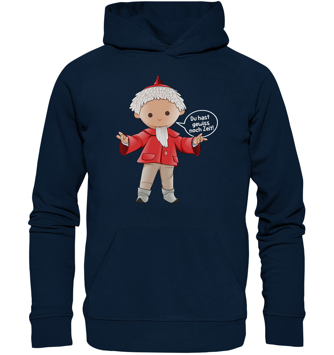 DDR Ostalgie Kapuze / Organic Hoodie Unisex • UNSER SANDMÄNNCHEN - DU HAST GEWISS NOCH ZEIT!