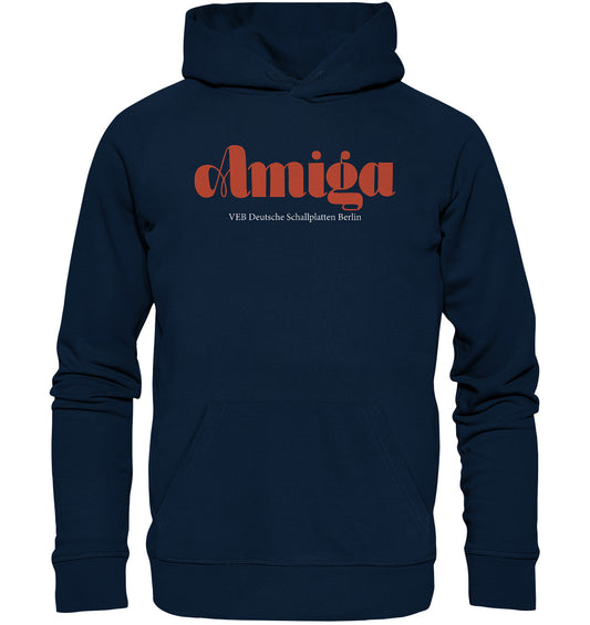 DDR Ostalgie Kapuze / Organic Hoodie Unisex • AMIGA SCHALLPLATTEN