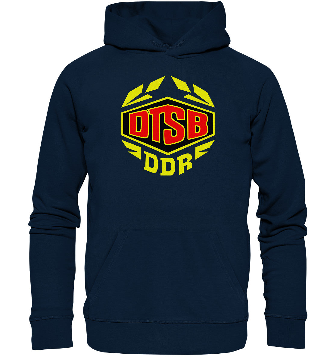 DDR Ostalgie Kapuze / Organic Hoodie Unisex • DDR TURN & SPORTBUND