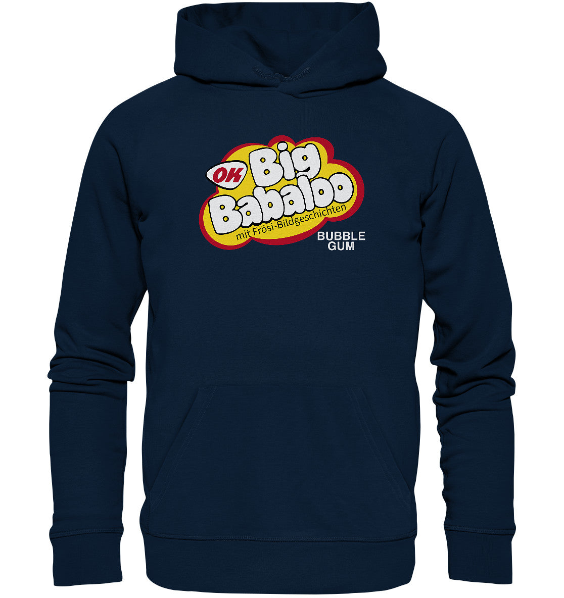 DDR Ostalgie Kapuze / Organic Hoodie Unisex • BIG BABALOO - FRÖSI-KAUGUMMI