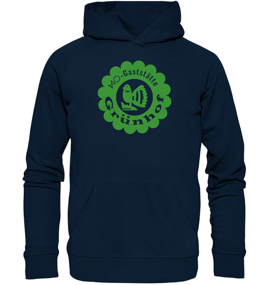 DDR Ostalgie Kapuze / Organic Hoodie Unisex • HO GASTSTÄTTE GRÜNHOF