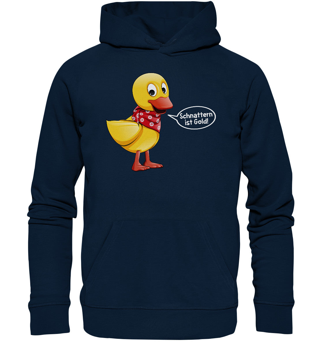 DDR Ostalgie Kapuze / Organic Hoodie Unisex • UNSER SANDMÄNNCHEN - SCHNATTERINCHEN - SCHNATTERN IST GOLD!