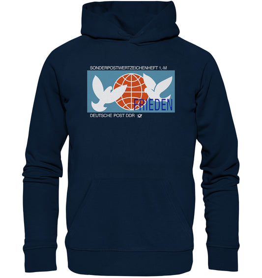 DDR Ostalgie Kapuze / Organic Hoodie Unisex • SONDERMARKE FRIEDEN - DDR