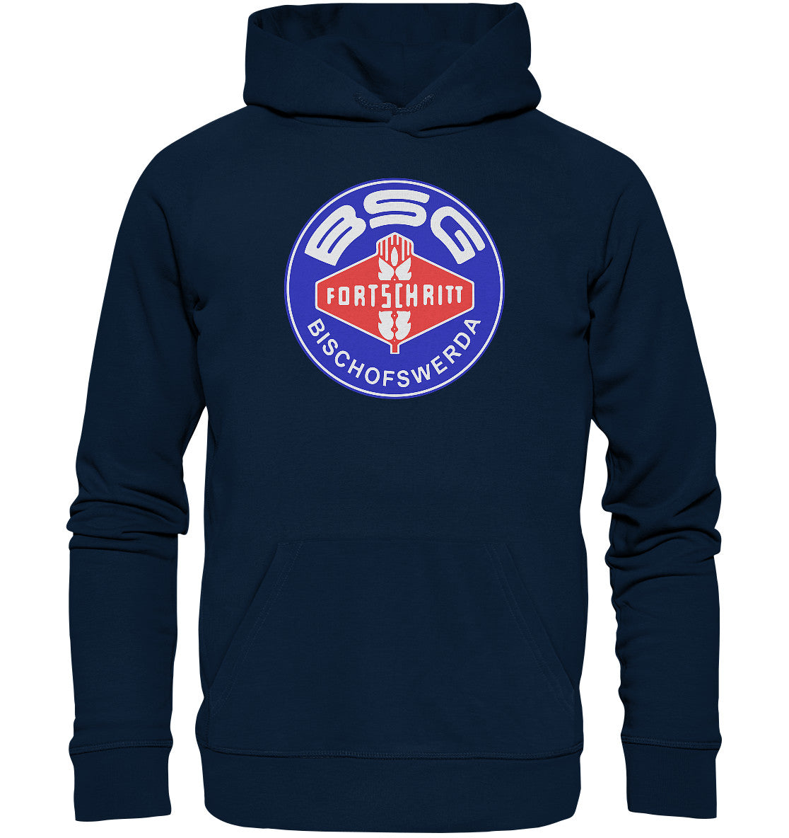 DDR Ostalgie Kapuze / Organic Hoodie Unisex • BSG FORTSCHRITT BISCHOFSWERDA