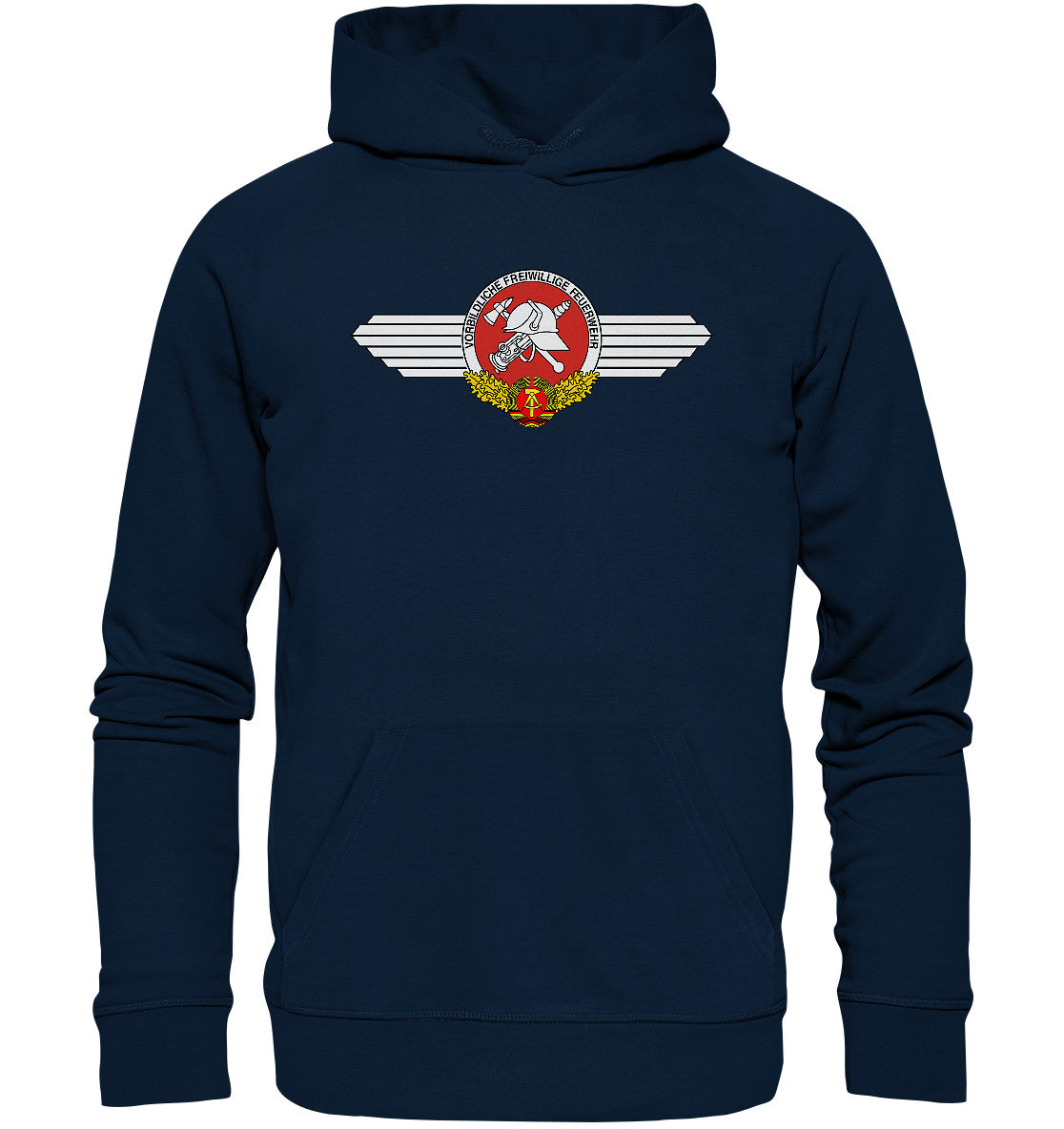 DDR Ostalgie Kapuze / Organic Hoodie Unisex • VORBILDLICHE FREIWILLIGE FEUERWEHR DER DDR