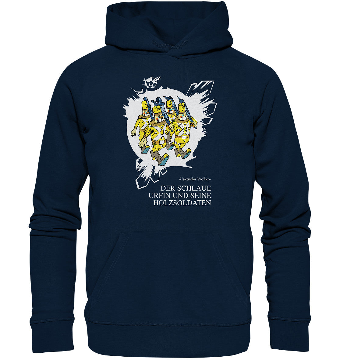 DDR Ostalgie Kapuze / Organic Hoodie Unisex • WOLKOW - DER SCHLAUE URFIN UND SEINE HOLZSOLDATEN