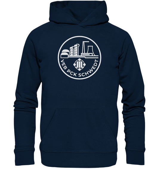 DDR Ostalgie Kapuze / Organic Hoodie Unisex • VEB PCK SCHWEDT