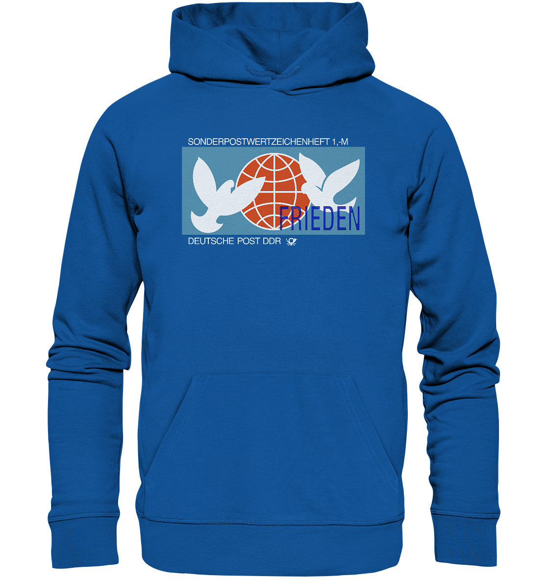 DDR Ostalgie Kapuze / Organic Hoodie Unisex • SONDERMARKE FRIEDEN - DDR