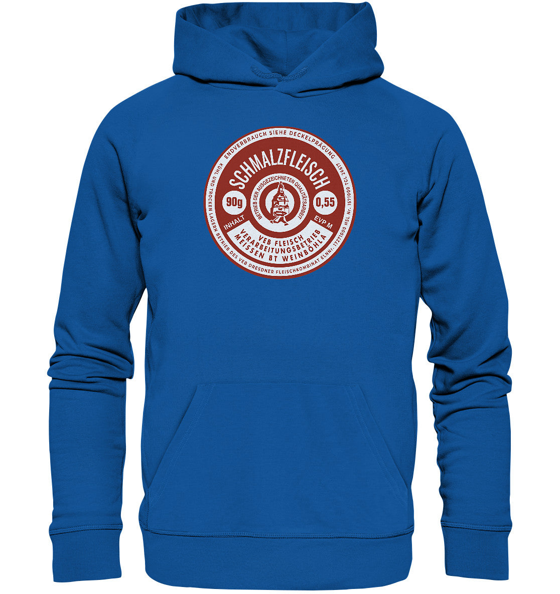 DDR Ostalgie Kapuze / Organic Hoodie Unisex • SCHMALZFLEISCH - VEB FLEISCH MEISSEN