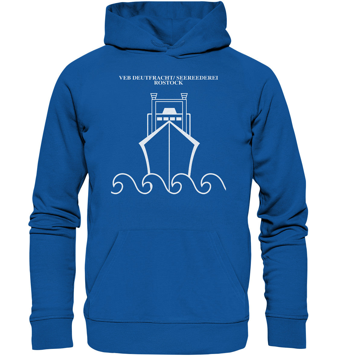 PREMIUM ORGANIC HOODIE UNISEX • VEB DEUTFRACHT SEEREEDEREI ROSTOCK