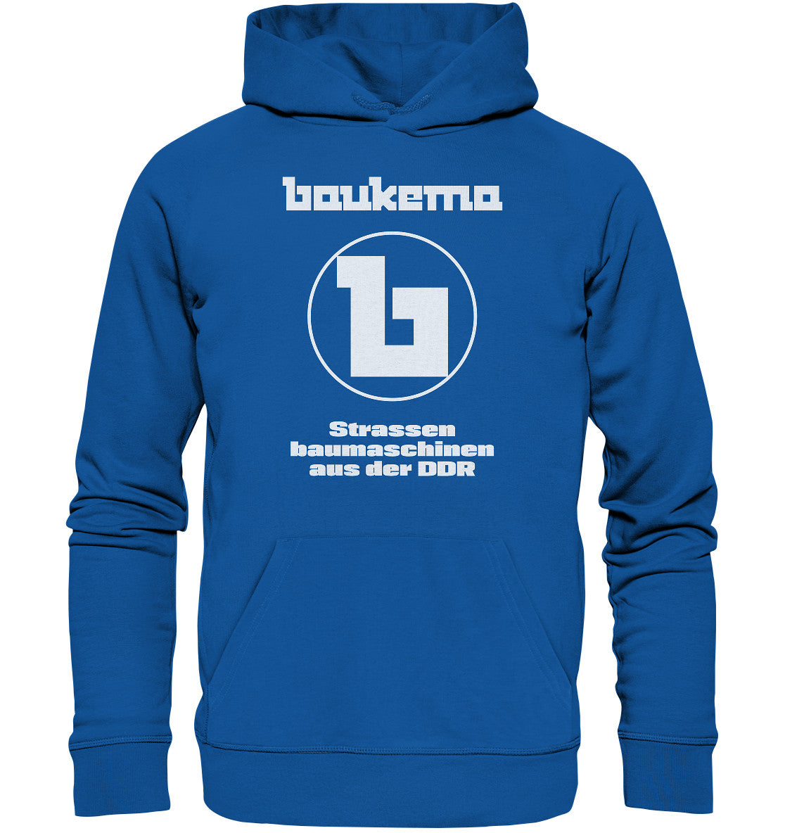 DDR Ostalgie Kapuze / Organic Hoodie Unisex • BAUKEMA STRASSENBAUMASCHINEN