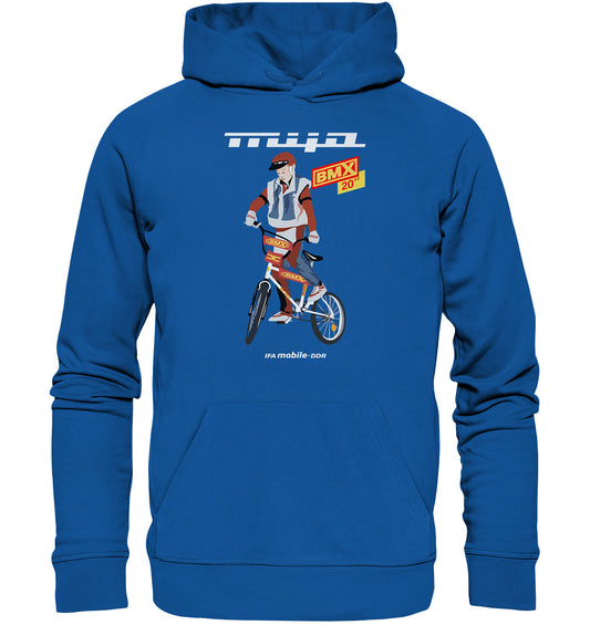 DDR Ostalgie Kapuze / Organic Hoodie Unisex • MIFA BMX - ORIGINAL WERBUNG