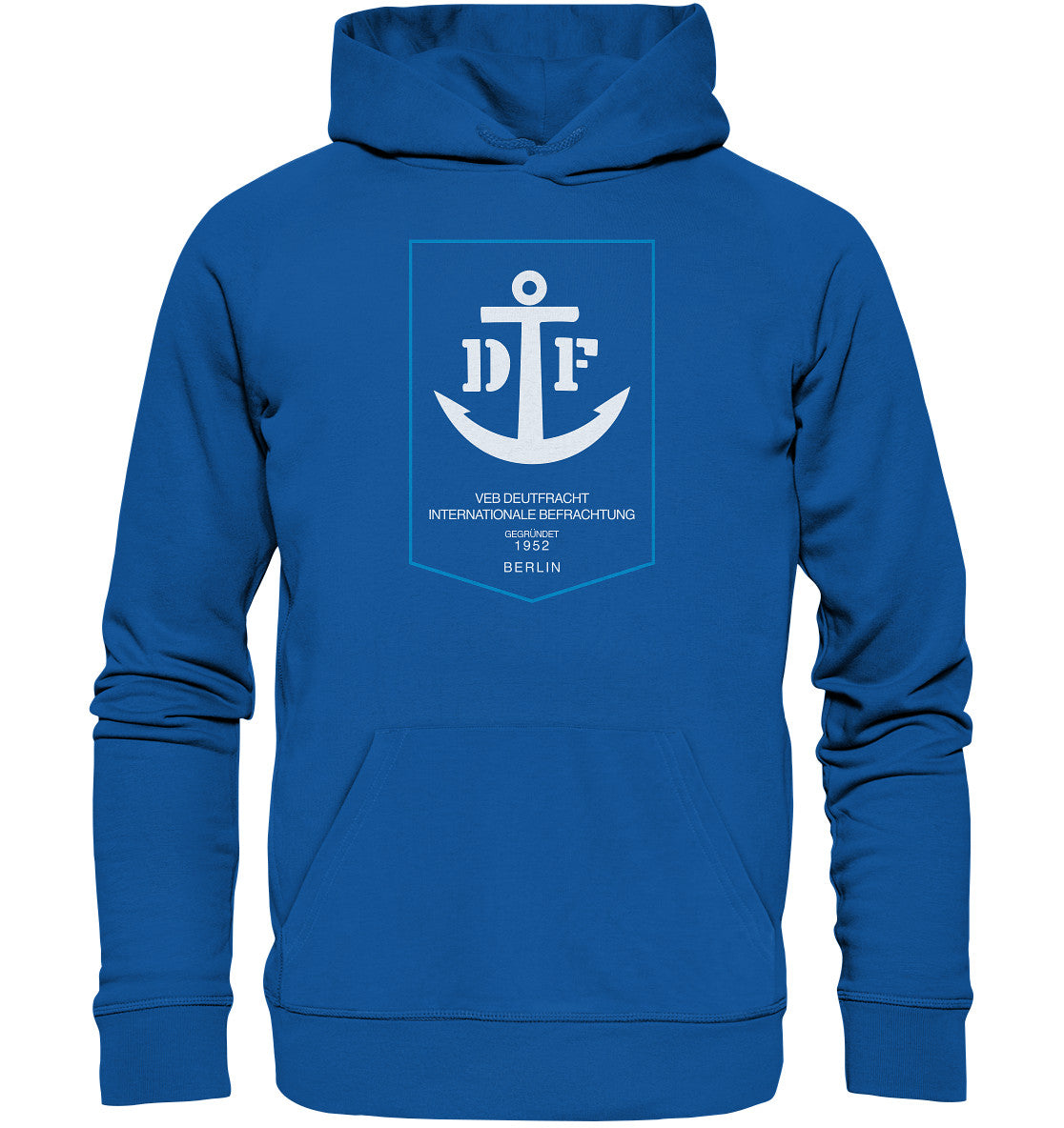 DDR Ostalgie Kapuze / Organic Hoodie Unisex • VEB DEUTFRACHT