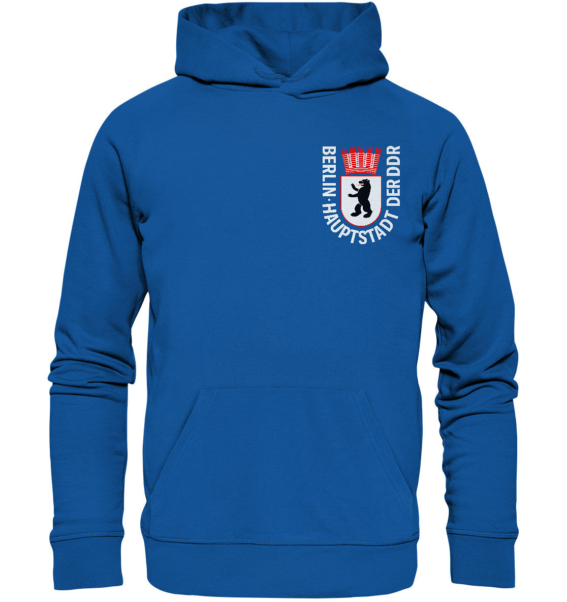 DDR Ostalgie Kapuze / Organic Hoodie Unisex • WAPPEN BERLIN - HAUPTSTADT DER DDR