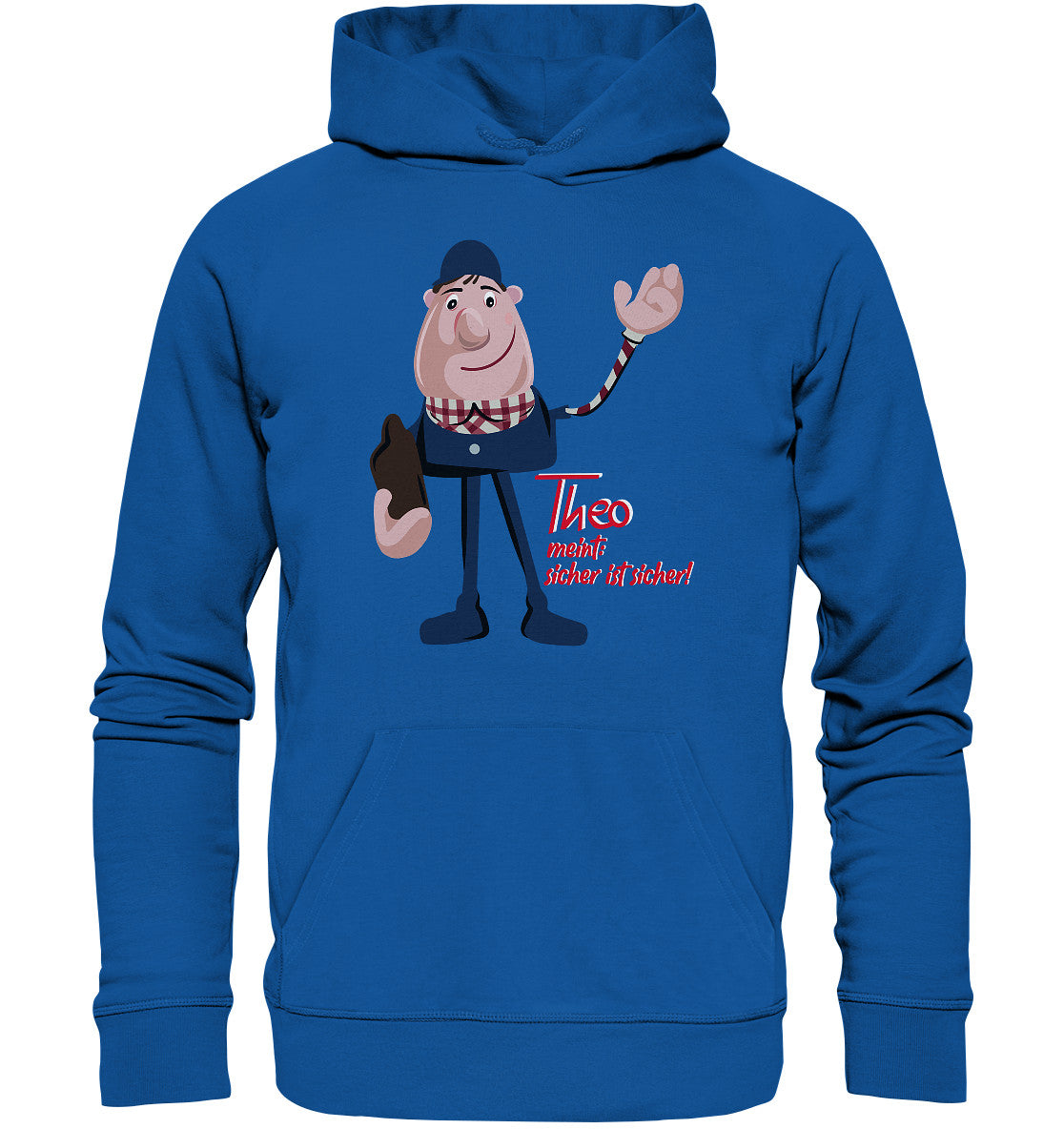 DDR Ostalgie Kapuze / Organic Hoodie Unisex • ARBEITSSCHUTZ THEO - SICHER IST SICHER