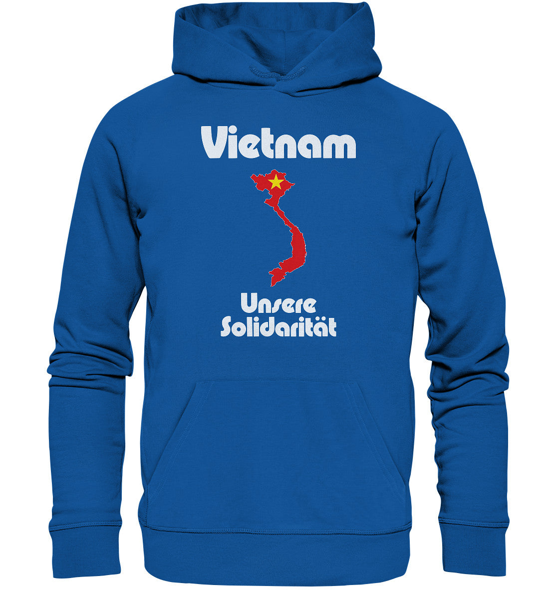 DDR Ostalgie Kapuze / Organic Hoodie Unisex • SOLIDARITÄT MIT VIETNAM