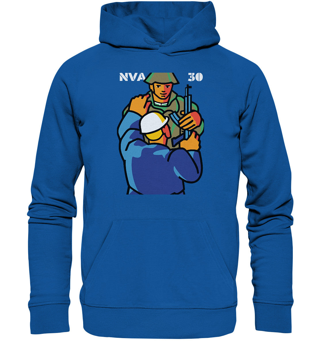 DDR Ostalgie Kapuze / Organic Hoodie Unisex • 30 JAHRE NVA