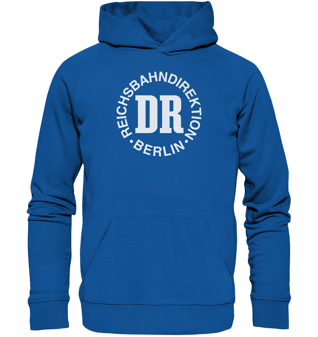 DDR Ostalgie Kapuze / Organic Hoodie Unisex • DR REICHSBAHNDIREKTION BERLIN