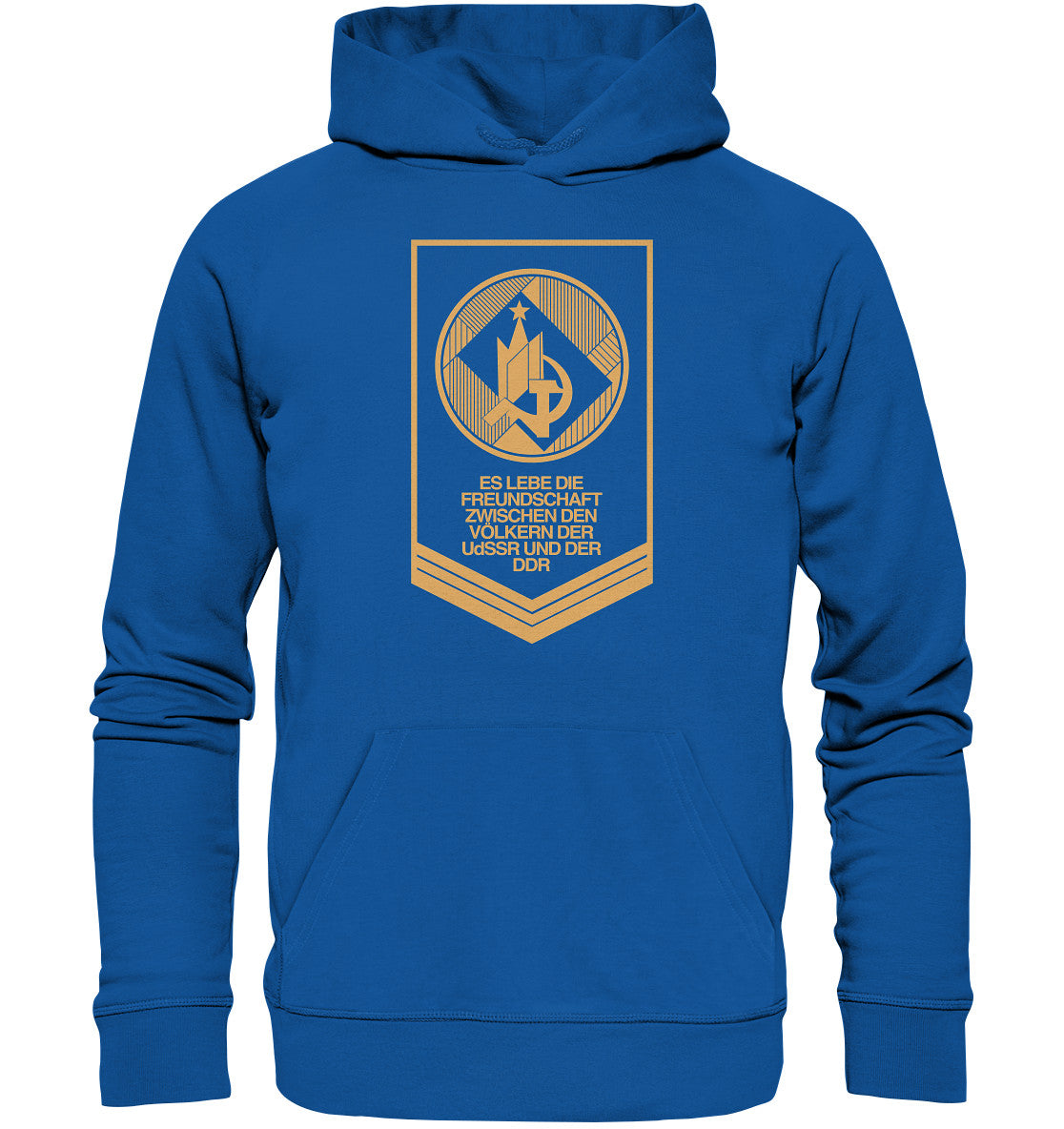 DDR Ostalgie Kapuze / Organic Hoodie Unisex • FREUNDSCHAFT UDSSR - DDR