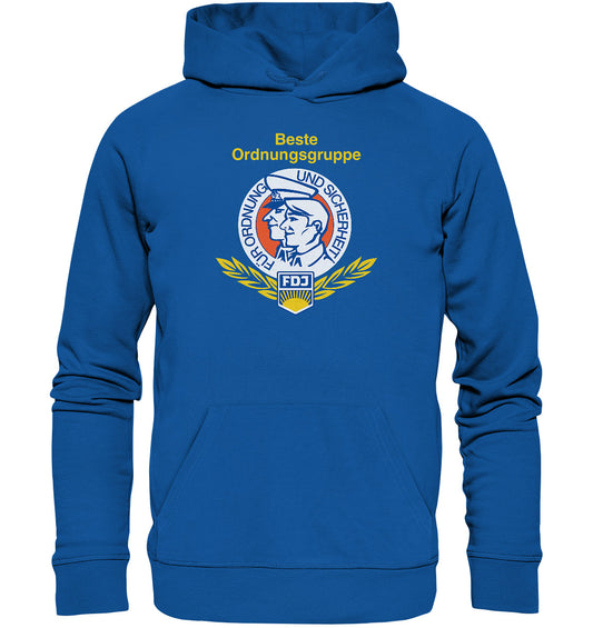 DDR Ostalgie Kapuze / Organic Hoodie Unisex • FDJ ORDNUNGSGRUPPE