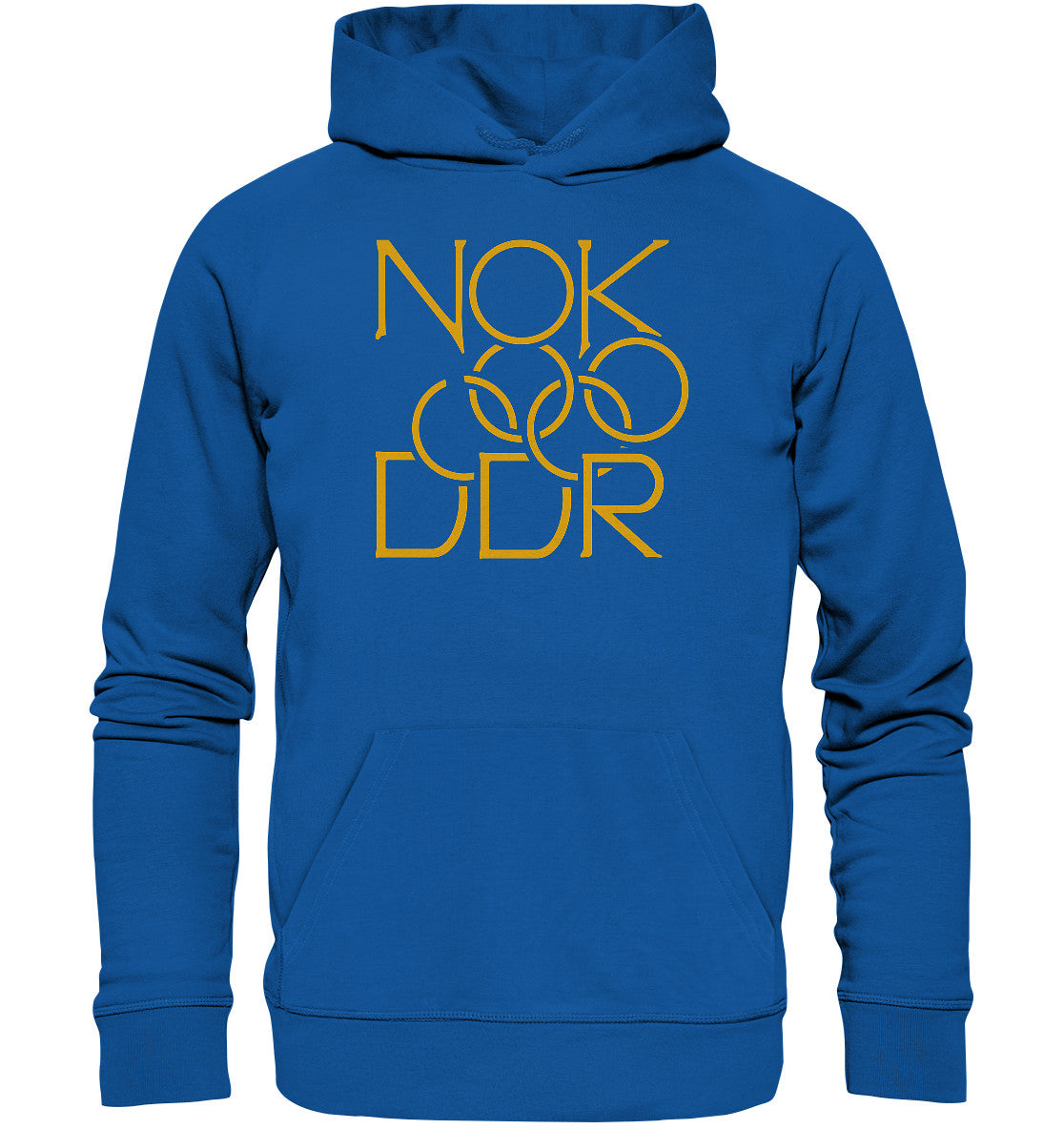 DDR Ostalgie Kapuze / Organic Hoodie Unisex • NATIONALES OLYMPISCHES KOMMITEE DER DDR