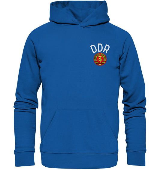 DDR Ostalgie Kapuze / Organic Hoodie Unisex • DDR SPORT TRIKOT