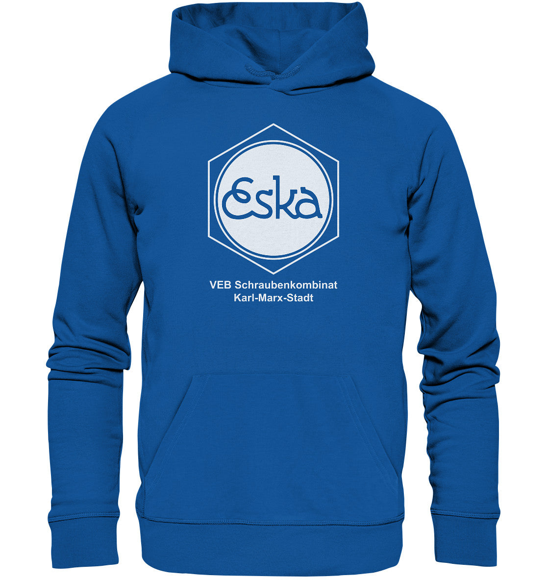 DDR Ostalgie Kapuze / Organic Hoodie Unisex • ESKA - VEB SCHRAUBENKOMBINAT KARL-MARX-STADT