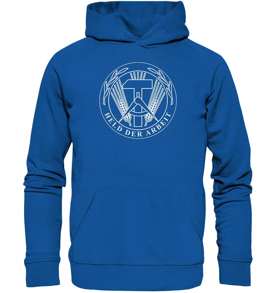 DDR Ostalgie Kapuze / Organic Hoodie Unisex •  HELD DER ARBEIT- ORIGINALMEDAILLE