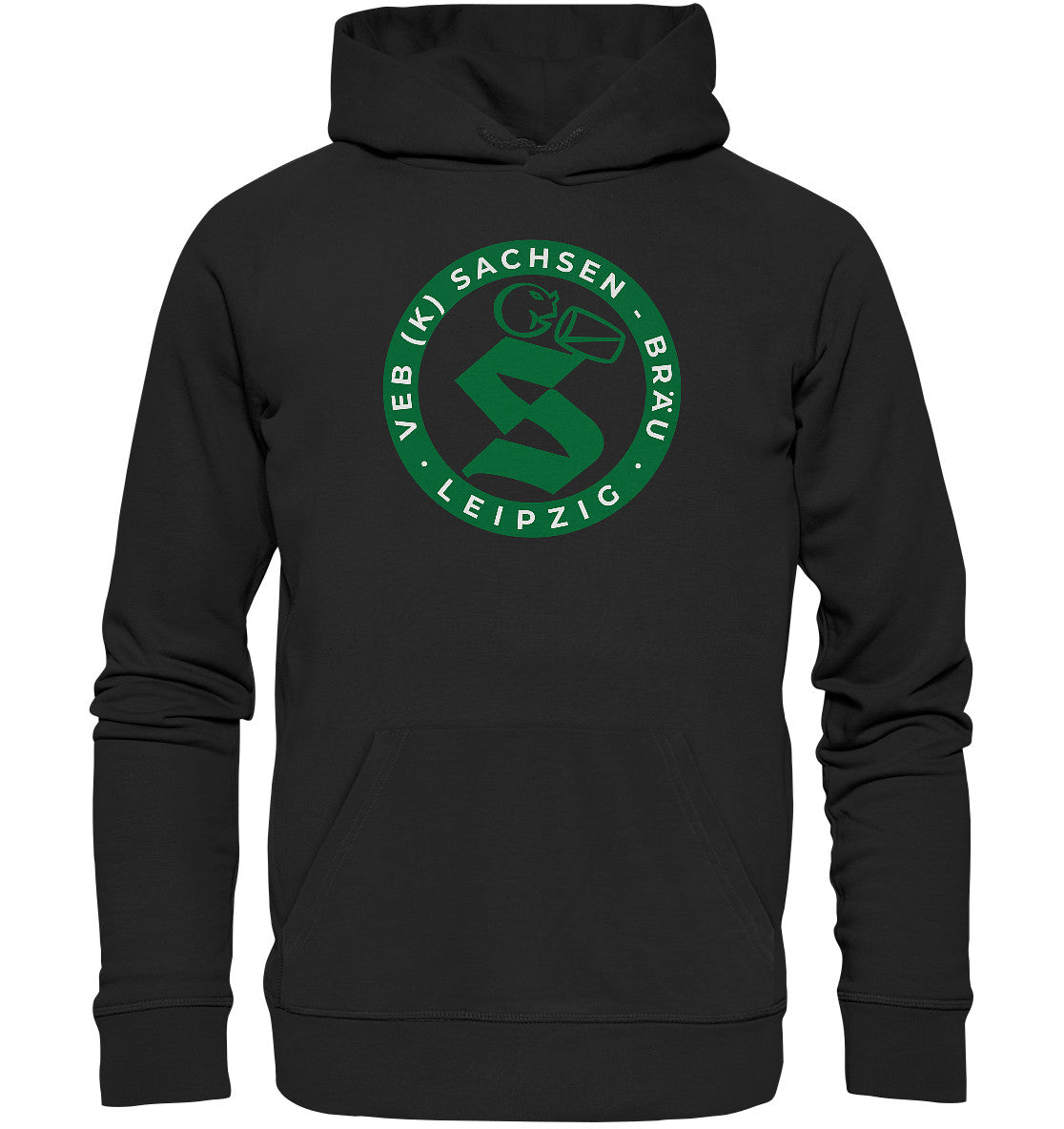 DDR Ostalgie Kapuze / Organic Hoodie Unisex • VEB SACHSENBRÄU LEIPZIG