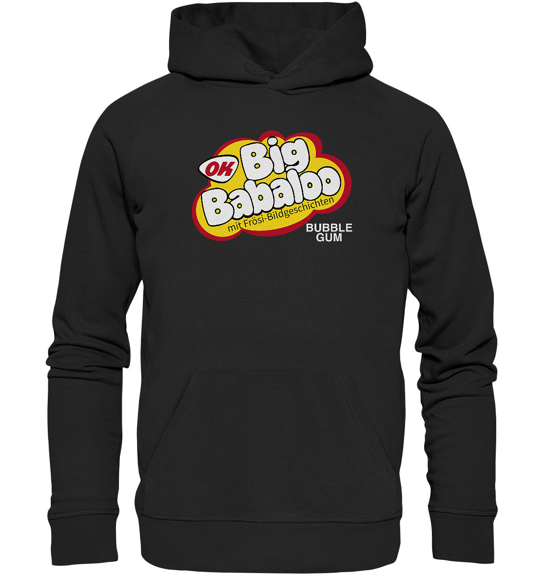 DDR Ostalgie Kapuze / Organic Hoodie Unisex • BIG BABALOO - FRÖSI-KAUGUMMI