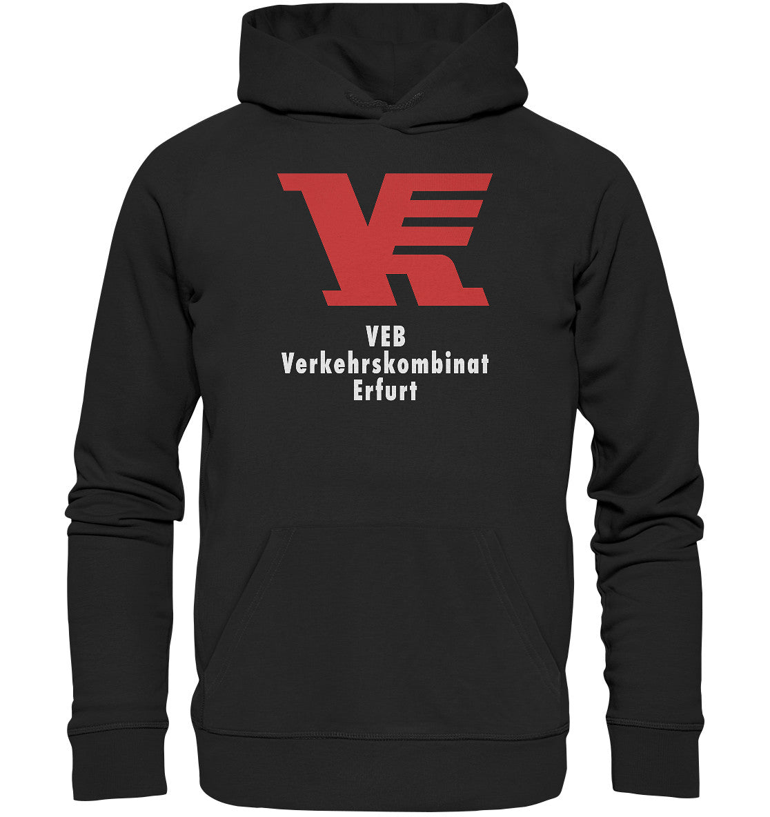 DDR Ostalgie Kapuze / Organic Hoodie Unisex • VEB VERKEHRSKOMBINAT ERFURT
