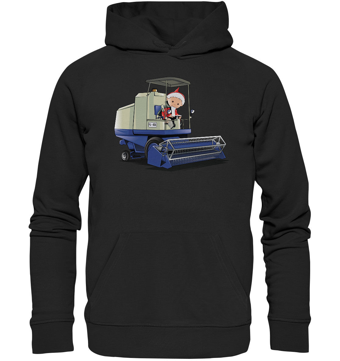 DDR Ostalgie Kapuze / Organic Hoodie Unisex • UNSER SANDMÄNNCHEN - ERNTEZEIT (PU-506)