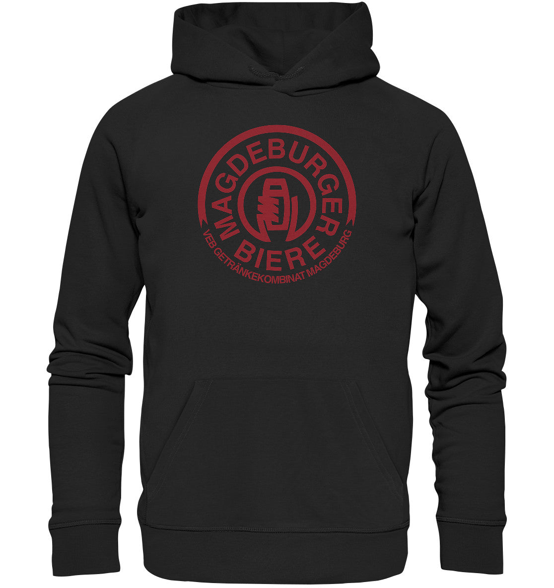 DDR Ostalgie Kapuze / Organic Hoodie Unisex • VEB GETRÄNKEKOMBINAT MAGEDEBURG - BIERE