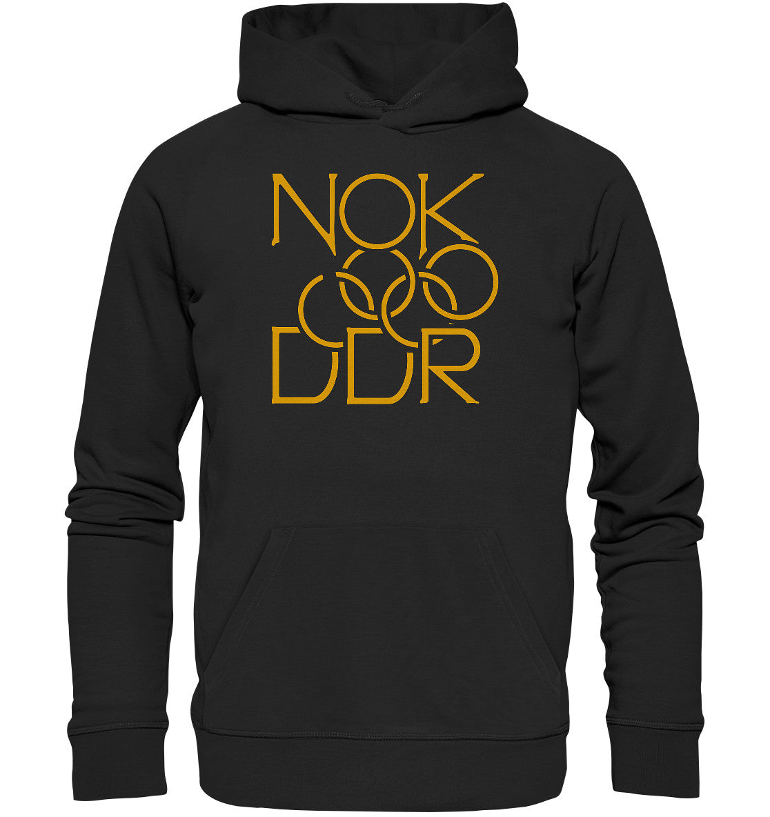 DDR Ostalgie Kapuze / Organic Hoodie Unisex • NATIONALES OLYMPISCHES KOMMITEE DER DDR