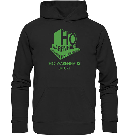 DDR Ostalgie Kapuze / Organic Hoodie Unisex • HO WARENHAUS ERFURT