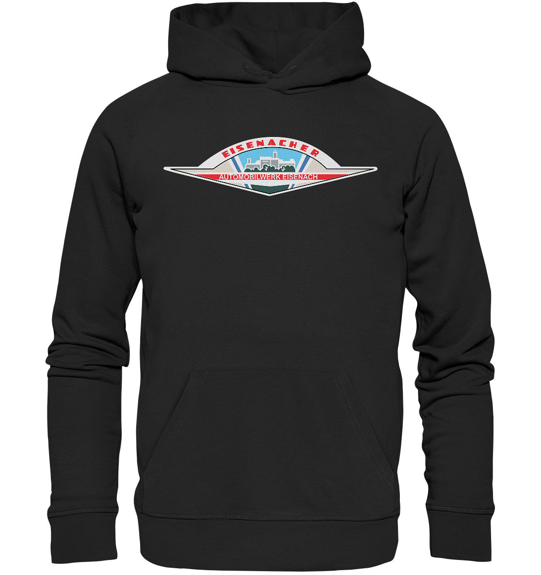 DDR Ostalgie Kapuze / Organic Hoodie Unisex • AUTOMOBILWERK EISENACH