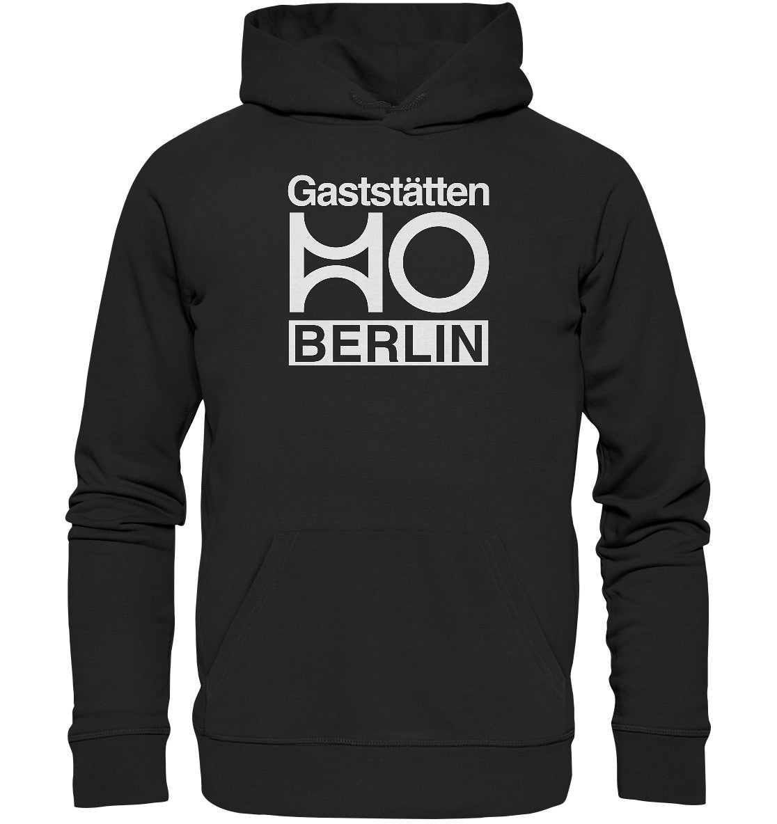 DDR Ostalgie Kapuze / Organic Hoodie Unisex • HO GASTSTÄTTEN BERLIN