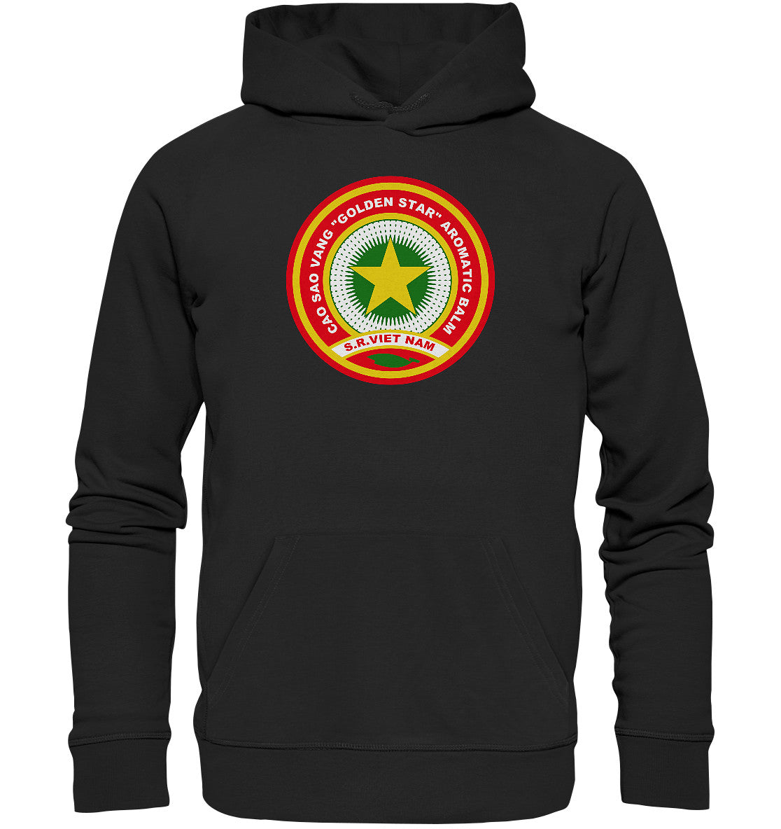 DDR Ostalgie Kapuze / Organic Hoodie Unisex • VIETNAMESISCHE SALBE GOLDEN STAR