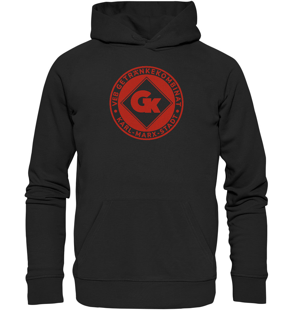 DDR Ostalgie Kapuze / Organic Hoodie Unisex • VEB GETRÄNKEKOMBINAT KARL-MARX-STADT